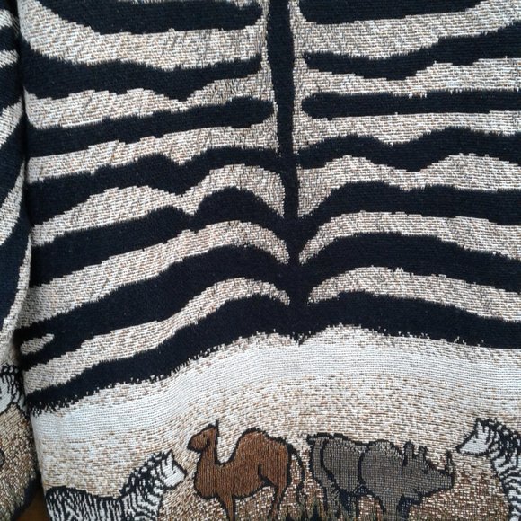 Vintage rare Painted Pony Safari zebra print blazer/jacket - Picture 6 of 12